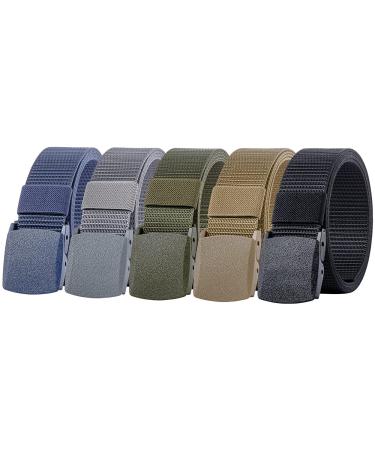 Ginwee 3-Pack Tactical Belt,Military Style Belt, Riggers Belts for