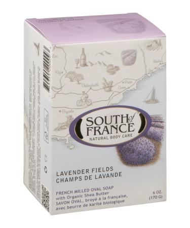 (2 Pack)-South of France Natural Bar Soap Lavender Fields 6 Ounce Each