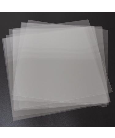 7.5Mil Blank Mylar Sheet (10 Pack), 12 X 12 Clear Plastic Sheet, Clear Acetate Sheets for Cricut, Stencil Plastic Sheets for Cutting Machine, PET Stencil Material Clear, 7.5mil, 12