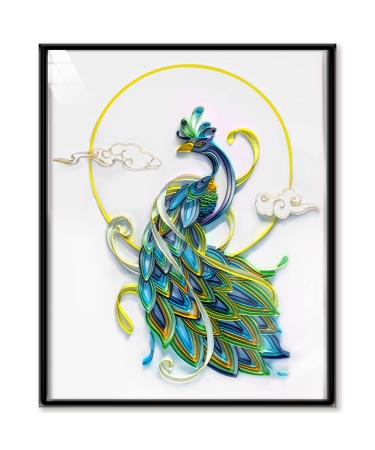  Uniquilling Quilling Kit Paper Quilling Kit for Adults  Beginner, Handmade DIY Craft Quilling Paper Filigree Painting Kit Tools,  Home Room Wall Art Decor Perfect Gifts, 8 * 10-inch Blue Turtle (Basic) 