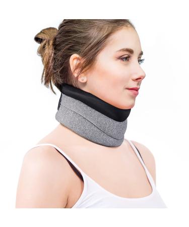 Neck Brace for Neck Pain and Support, Soft Cervical Collar for Sleeping, Wraps Keep Vertebrae Stable and Aligned, Stabilizes & Relieves Pressure in Spine for Women & Men (3