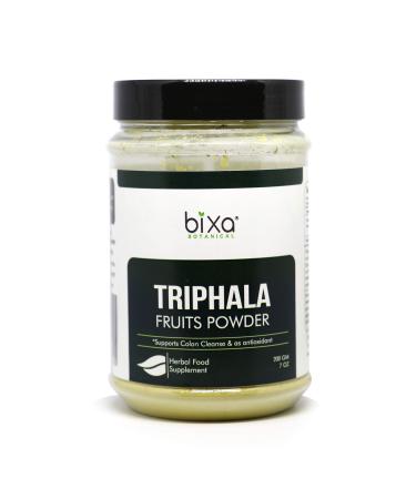 bixa BOTANICAL Triphala Powder (Haritaki, Bibhitaki & Amla) (200g / 7 Oz) Healthy Digestion & Absorption | Anti-Oxidant Herbal Supplement| Externally Useful for Strengthening The Hair Roots