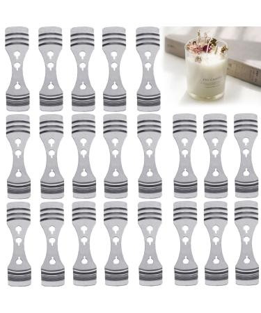 DINGPAI 100pcs Wooden Candle Wick Holders, Candle Wick Centering Devices  for Candle Making, Candle Wick Bars, Wick Clips for Canld Centering Tool