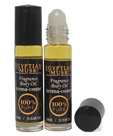 Aroma-Center Egyptian musk body oil - Uncut and pure perfume oil Essential  for body and all skin type. 1 Fl Oz (Pack of 1)