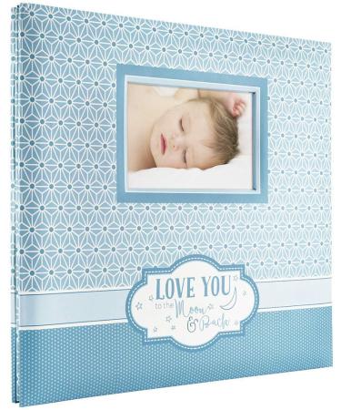 MCS MBI 13.5x12.5 Inch Embossed Gloss Expressions Scrapbook Album with  12x12 Inch Pages Black Embossed Memories (848121)