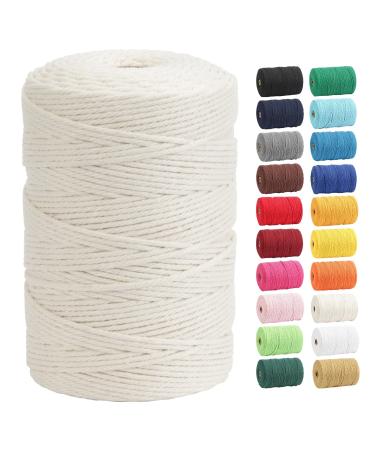 3mm x 200m NEW Natural Handmade Cotton Cord Macrame Cotton Cord for Wall  Hanging Dream Catcher wool knitting yarn for knitting