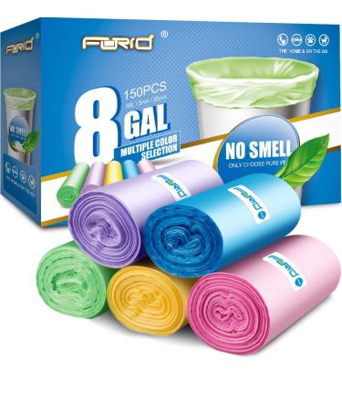 Compostable Trash Bags - FORID 8 Gallon Garbage Bags 150 Count Trash Can  Liners 30 Liter Unscented