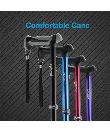 REHAND Walking Cane - Foldable, Adjustable, Collapsible Walking Canes for  Men & Women, Heavy Duty All Terrain Tip, with Travel Bag | Walking Sticks