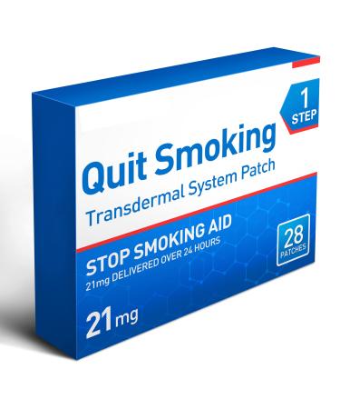 Quit Smoking Aid Patches Step 1 28 Patches  Easy and Effective to Stop Smoking Patch 21mg 4-Week Kit
