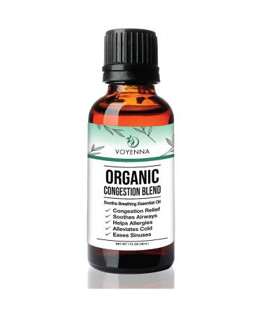 Essential Oil Breathe Blend for Diffuser, Humidifier, Aromatherapy & Rub with Peppermint & Eucalyptus Oils | for Headache, Allergy & Congestion