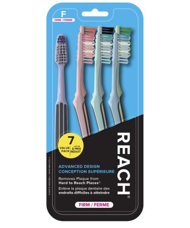 Reach Advanced Design Toothbrush, Firm Bristles, 7 count (Pack of 1)