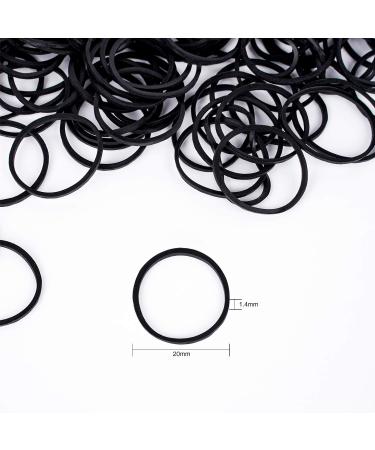 Mini Rubber Bands (Black or Assorted Colors) -Carlie's Beauty Supply LLC