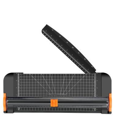 Paper Cutter, Paper Slicer with Safety Guard and Blade Lock, 12 Cut Length  Guillotine Paper Cutter with 16 Sheet Capacity, Paper Cutters and Trimmers