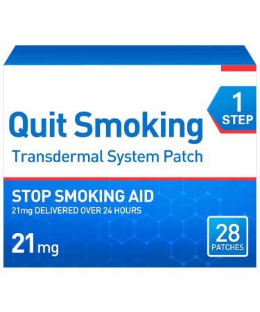 Quit Smoking Patches Step 1 to Stop Smoking Aids That Work Easy and Effective Anti-Smoking Stickers 21 mg 28 Patches