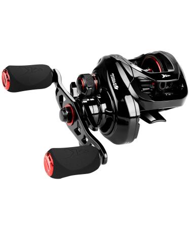 KastKing Royale Legend II Baitcasting Reels, New Compact Design Baitcaster Fishing Reel, 17.64LB Carbon Fiber Drag, Cross-Fire 8 Magnet Braking System, Available in 5.4:1 and 7.2:1 A: Right-7.2:1