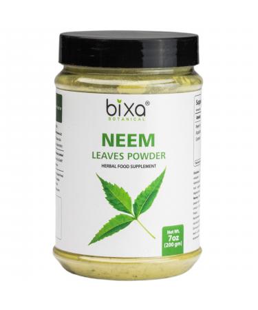 Neem Leaf Powder (Azadirachta Indica) Herbal Blood Purifier & Anti-Septic | Herbal Supplement for Blood & Skin Reduces Blood Sugar Level | Anti Allergic Herbal Supplement (200g / 7 Oz)