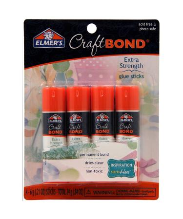 Elmer s Scented Glue Sticks Washable Clear Assorted Scents 6 Grams 6 Packs  of 4 (24 Total Count) 24 Count Dessert Scented