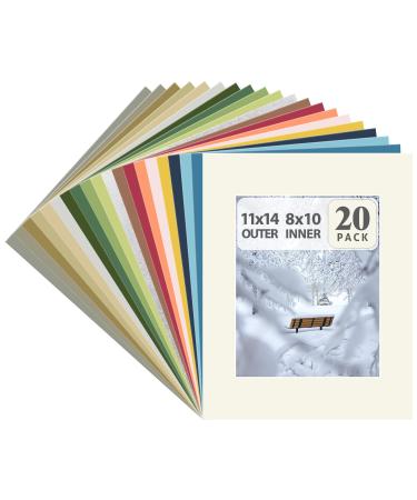 Golden State Art, Pack of 100, Acid-Free 11 3/8x 14 1/8 Inches Crystal Clear Sleeves Storage Bags for 11x14 Photo Framing Mats