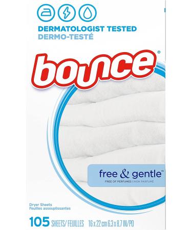 Bounce Fabric Softener Dryer Sheets Free & Gentle  