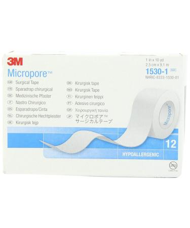 3M Micropore Tan Surgical Tape 0.5 Wide -2 Rolls