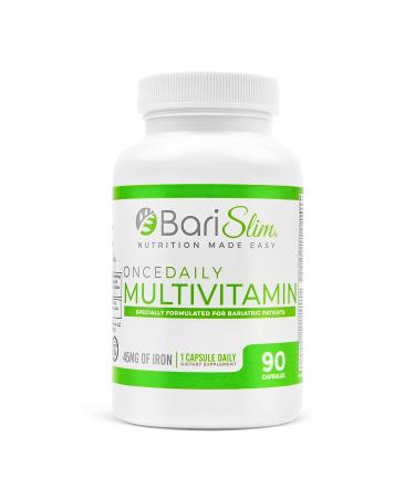 Bari Slim Bariatric Calcium Citrate & Advanced Chewable Bariatric  Multivitamin with Iron - Bariatric Vitamin and Supplement for Post  Bariatric Surgery Including Gastric Bypass and Gastric Sleeve
