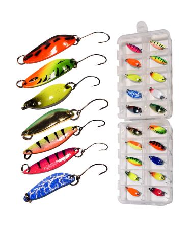 THKFISH Spinner Baits Fishing Spinners Spinnerbait Trout Lures Fishing  Lures for Bass Trout Crappie 