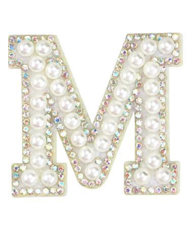 A-Z Letter Rhinestone Patch Iron-on Patches Garment Applique
