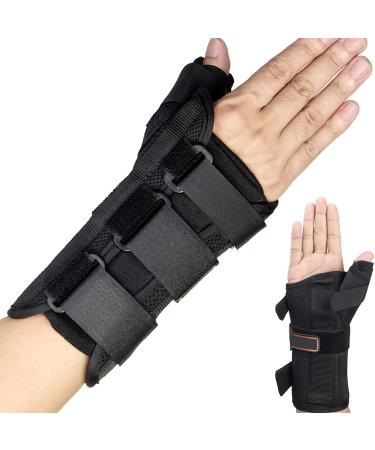 Wrist Brace & Thumb Spica Splint, for De Quervain's Tenosynovitis, Tendonitis, Carpal Tunnel & Arthritis Wrist Support Thumb Splint (Right Hand - Small) Right-S