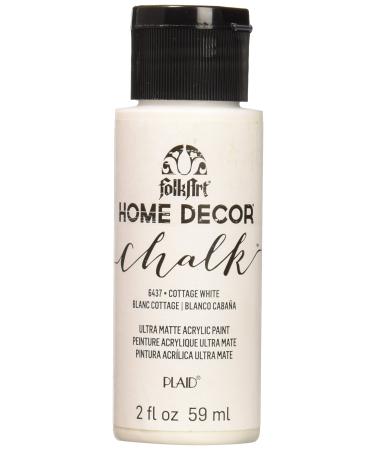 FolkArt Home D cor Chalk Furniture & Craft Acrylic Paint in Assorted Colors  2oz Cottage White