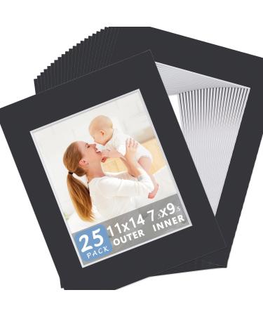 Somime 10 Pack Pre-Cut 11 x 14 White Picture Mats for 8x10 Photos - White  Core Bevel Cut Frame Matte, Acid Free, Ideal for Frames/Artwork/Prints