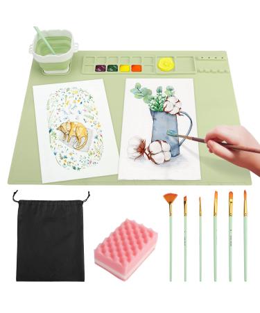 Silicone Painting Mat with Detachable Cup Svartur 20 16 Silicone