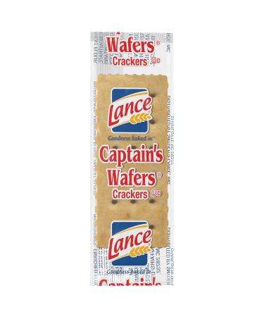 Lance Captain Wafers Original Flavor, Individual 2-Packs, 500 Packs Total, .23 Ounces Each Captain's Wafer