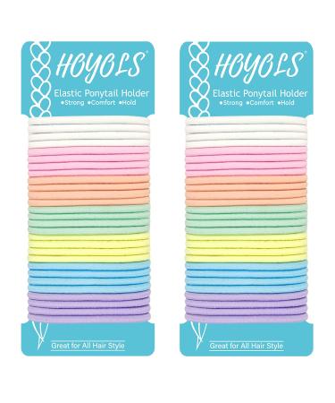 HOYOLS 2000pcs Small Baby Elastic Hair Ties Mini Colorful Rubber Bands Tiny  Ponytail No Damage for Toddler Girls Kids Women Bulk