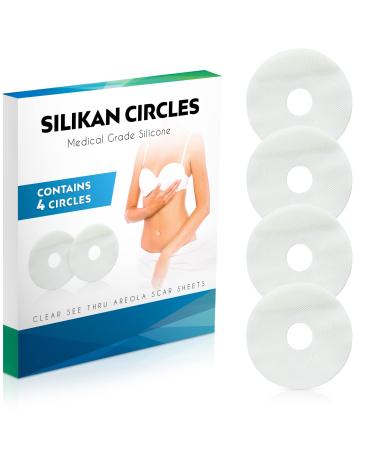 New Pale Skin Silicone Sheets Plus Silikan Upsize EX Long Tape Roll/Comfort  Relief Scar Discomfort Protection Disc/Tape Combo Long Strips/Breast  Surgery Scar Repair Must Have Bundle for Post Surgery