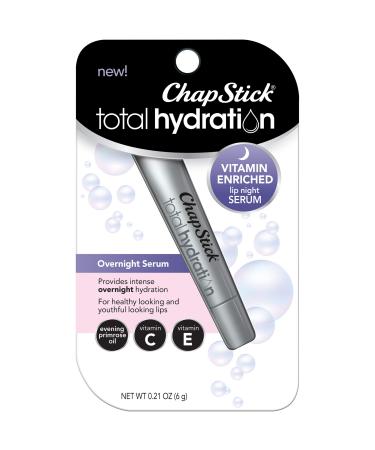 ChapStick Total Hydration Vitamin Enriched Night Serum for Overnight Lip Care  0.21 Oz