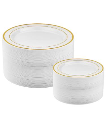 Prestee 12 Clear Plastic Serving Bowls for Parties, 64 Oz.