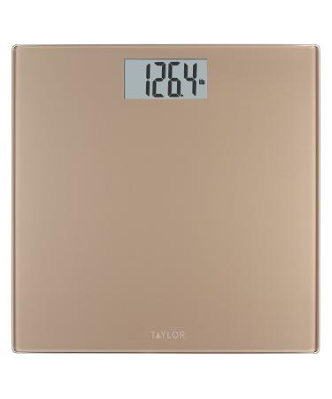 Taylor Precision Products Analog Scales for Body Weight 330LB Capacity Easy  to Read Large 4.25 Dial Black Vinyl Mat Platform 10.3 x 10.6 Inches Black