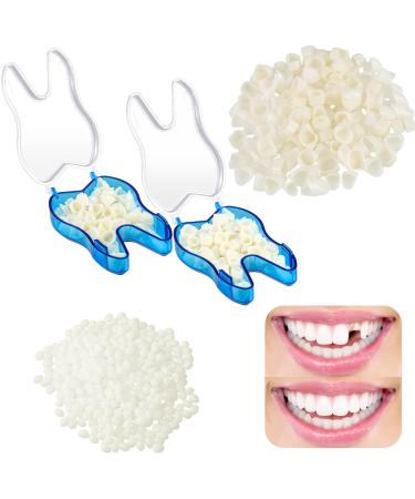 56 Pieces Synthetic Dental Acrylic Resin Teeth 50g Solid Temp Tooth Beads  23 Shade A2 Upper