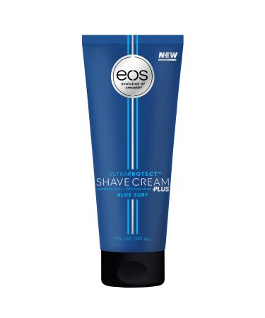 eos UltraProtect Men s Shave Cream- Blue Surf  24-Hour Hydration  Non-Foaming Formula  7 fl oz
