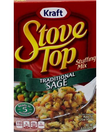 Kraft Stove Top Turkey Stuffing Mix (Pack of 3) 6 oz Boxes