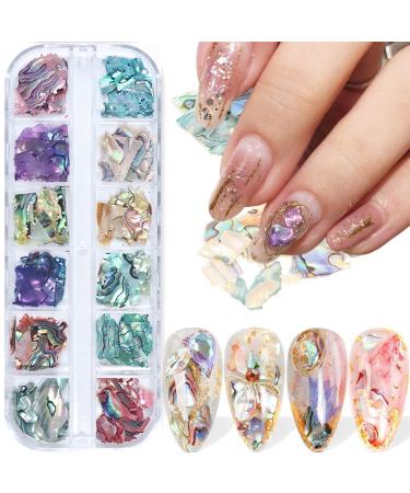 Glitter Nail Art Foils Flakes Holographic Sparkly Ultra-Thin Aluminum Foil  Nail Art Flakes Design Laser Nail Sequins Acrylic Supplies for Women  Manicure Charms Decorations DIY 3D Nail Art Tips