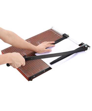 A2-B7 Paper Trimmer Paper Cutter Heavy Duty Trimmer Gridded Paper Photo Guillotine Craft Machine 18 inch Cut Length 12 Sheets Capacity for Office