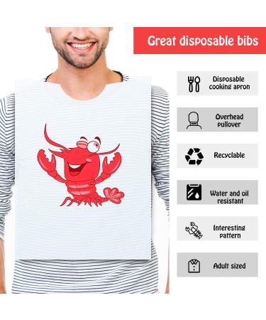 Custom Printed Funny Seafood Boil Party Supplies Crab Oilproof