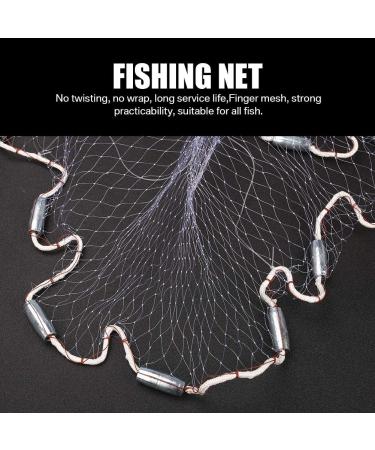 Handmade American Saltwater Fishing Cast Net With Heavy Duty Real