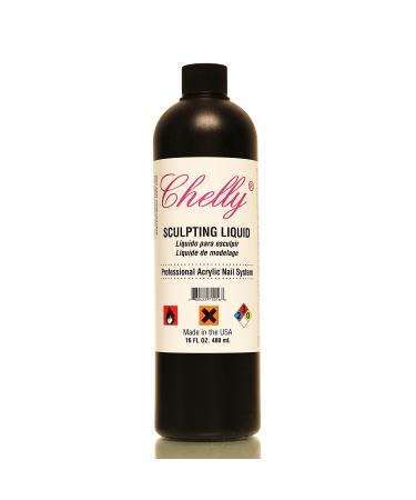 Professional Liquid Monomer by Chelly 16 fl oz, Advanced GlamourShield acrylic formula, no MMA, Non-Yellowing, Quick Dry, Strongest Adhesion, Acrylic Nail Art Extension Carving