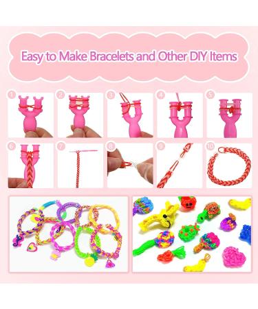Buy MUDO NEST 18000+ Loom Bands Kit: DIY Rubber Bands Kits, 500 Clips, 40  Charms, Loom Bracelet Making Kits for Kids, DIY Rubber Band Bracelet Kit  Online at desertcartINDIA