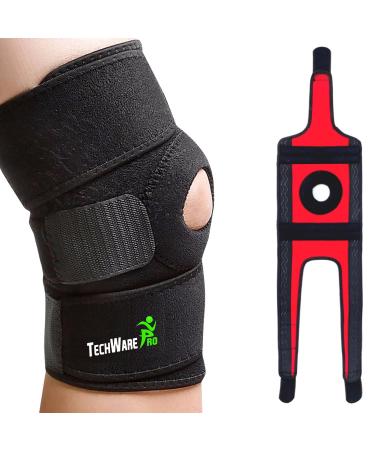 TechWare Pro Knee Compression Sleeve - Knee Braces for Knee Pain