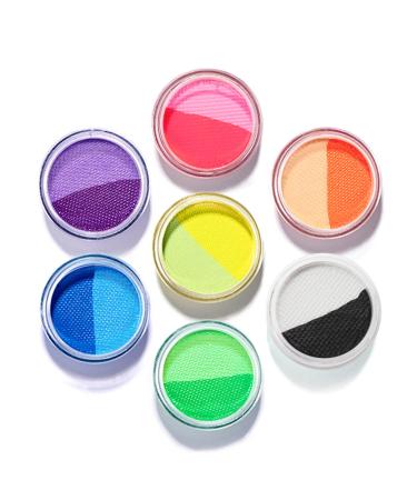 Water Activated Eyeliner Palette with Pressed Chunky Neon Glitter Water  Activated Face Body Paint UV Glow in the Dark Black light Water Based  Graphic Hydra Eyeliners with Cute Fruit Design- Kiwi