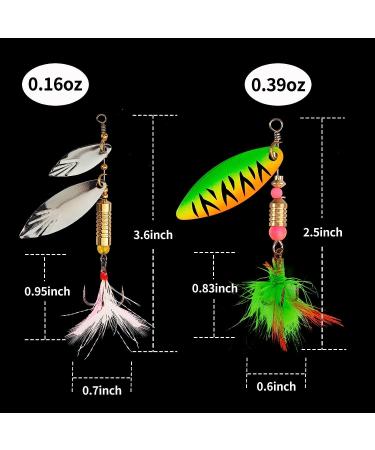 NEW 10pcs/pack Fishing Lures Spoon Bait Set Metal Hard Bait Lure Kit with  Box