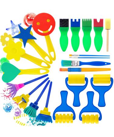 Paint Sponges for Kids YGDZ 39pcs Early Learning Toddlers Sponge